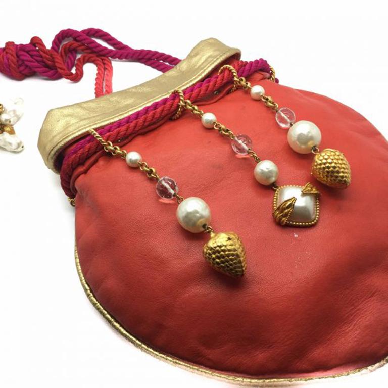 Women's Vintage French Dominique Aurientis Rare Designer Jewelled Cross Body Bag 1980S For Sale