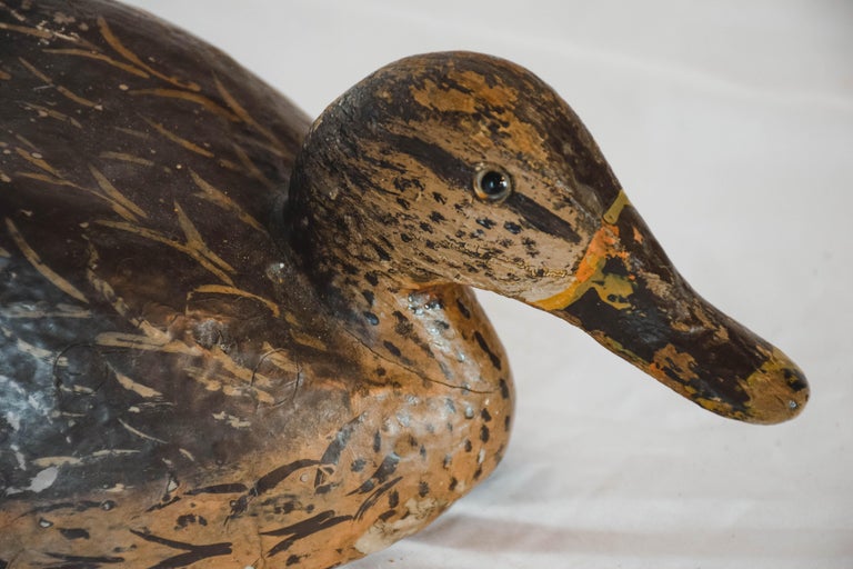 Folk Art Vintage French Duck Decoy For Sale