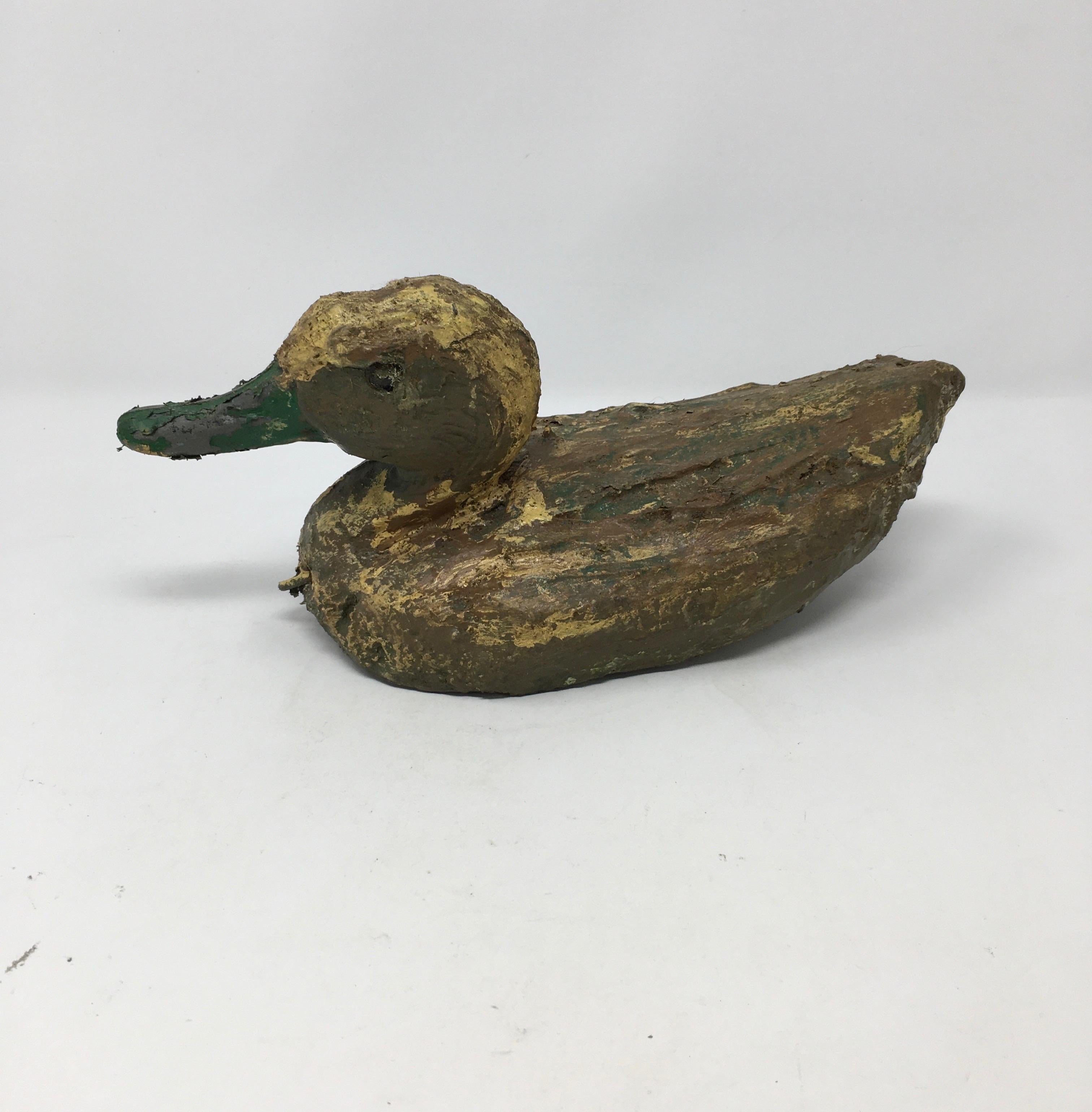 Folk Art Vintage French Duck Decoy