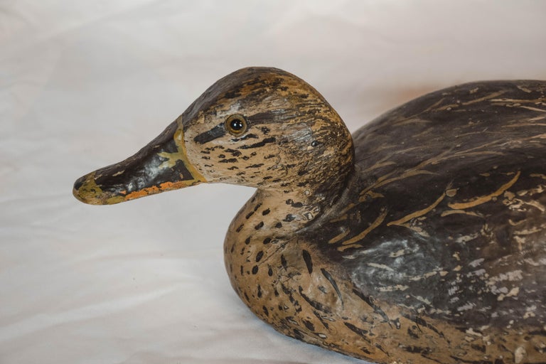 Vintage French Duck Decoy In Good Condition For Sale In Houston, TX