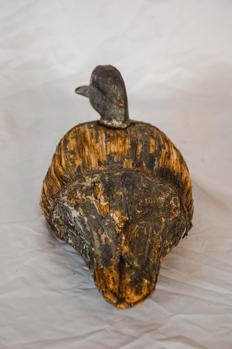20th Century Vintage French Duck Decoy For Sale