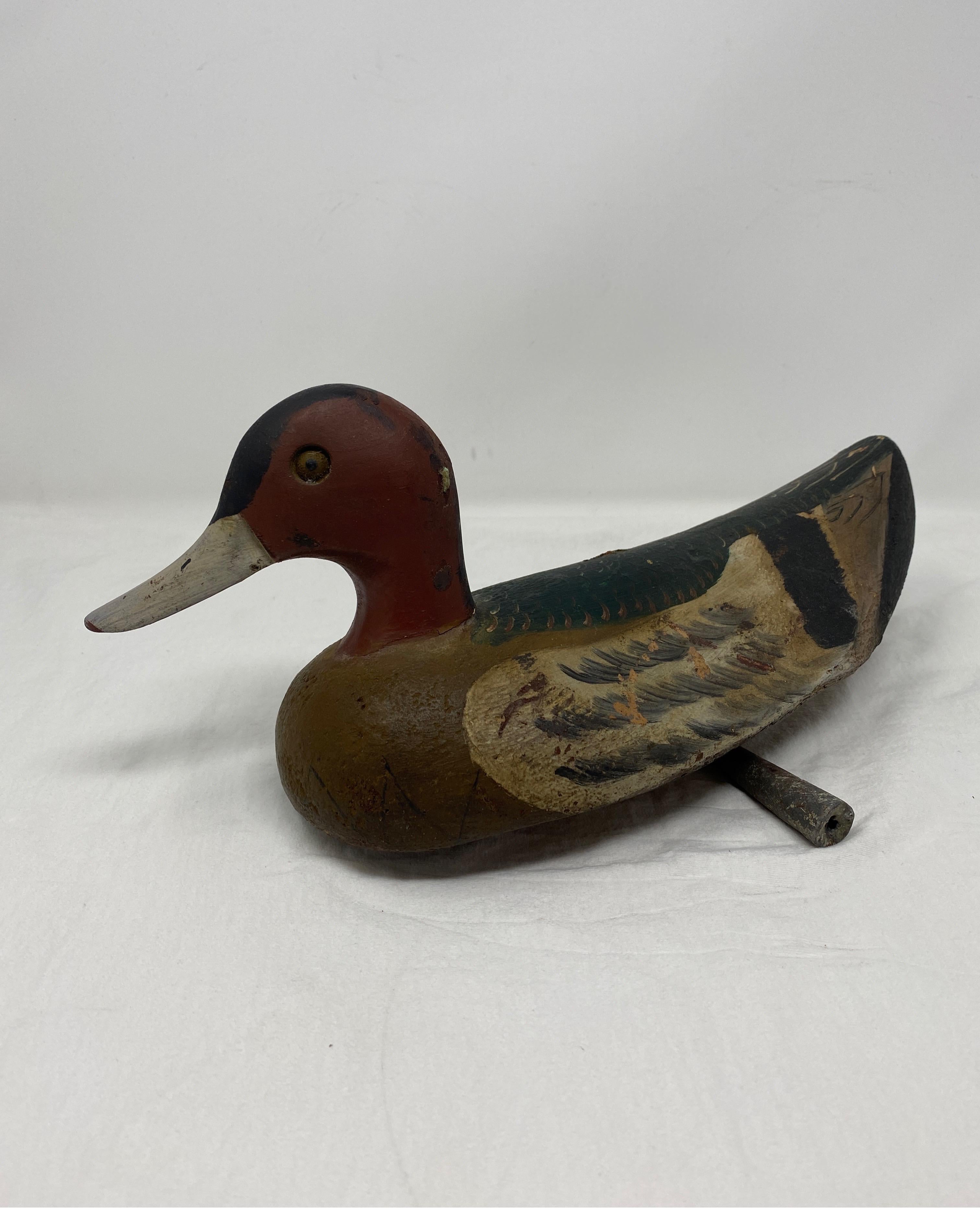 Vintage French Duck Decoy 1