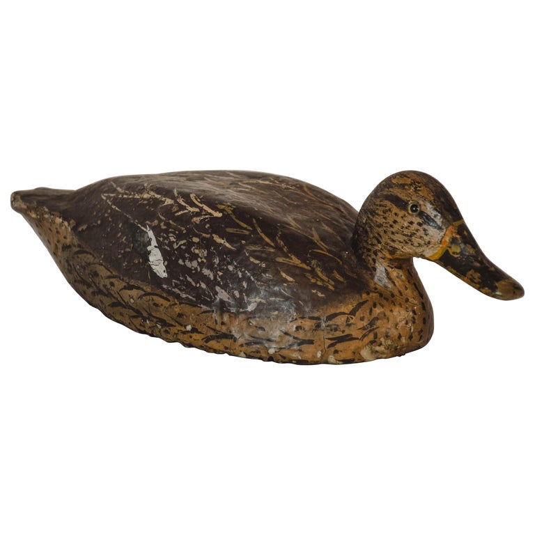 Vintage French Duck Decoy For Sale
