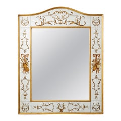 Miroir français vintage en églomisé