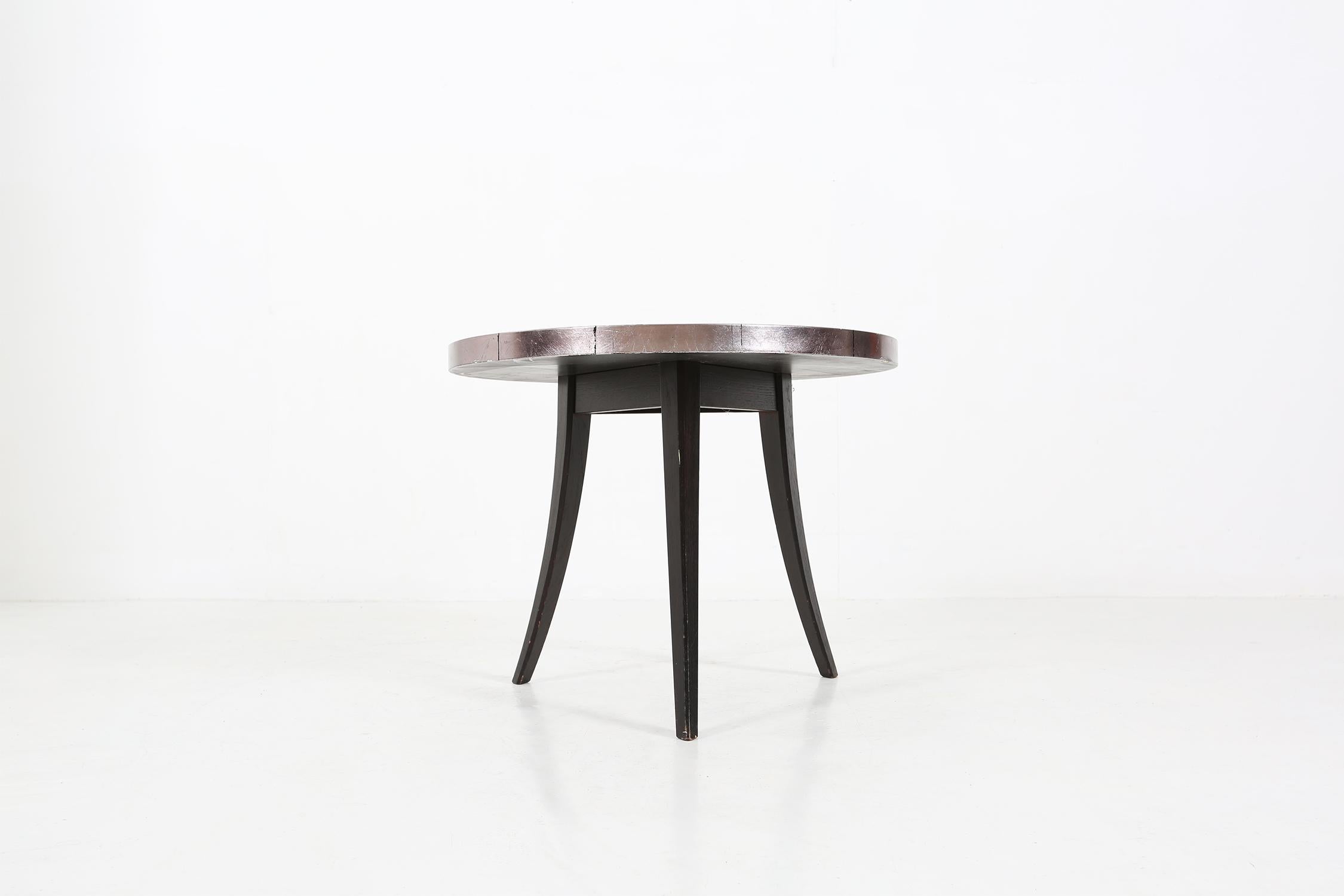 Mid-Century Modern Table basse tripot vintage française des années 80 de l'ère spatiale en vente