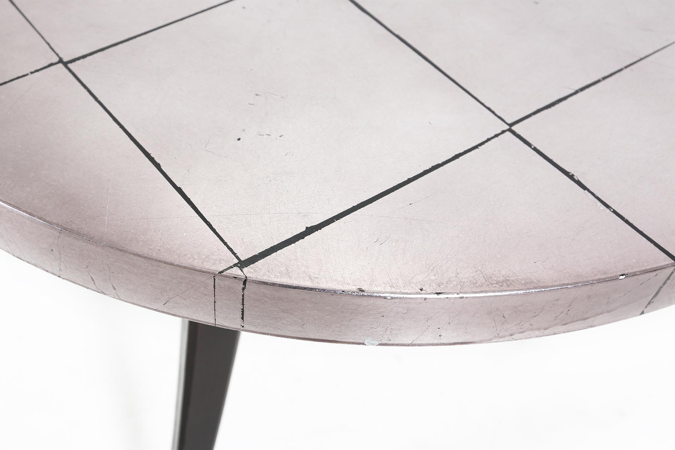 Fin du 20e siècle Table basse tripot vintage française des années 80 de l'ère spatiale en vente