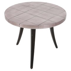 Vintage French eighties space age tripot coffee table