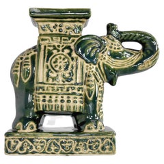 Retro French Elephant Ceramic Sculpture