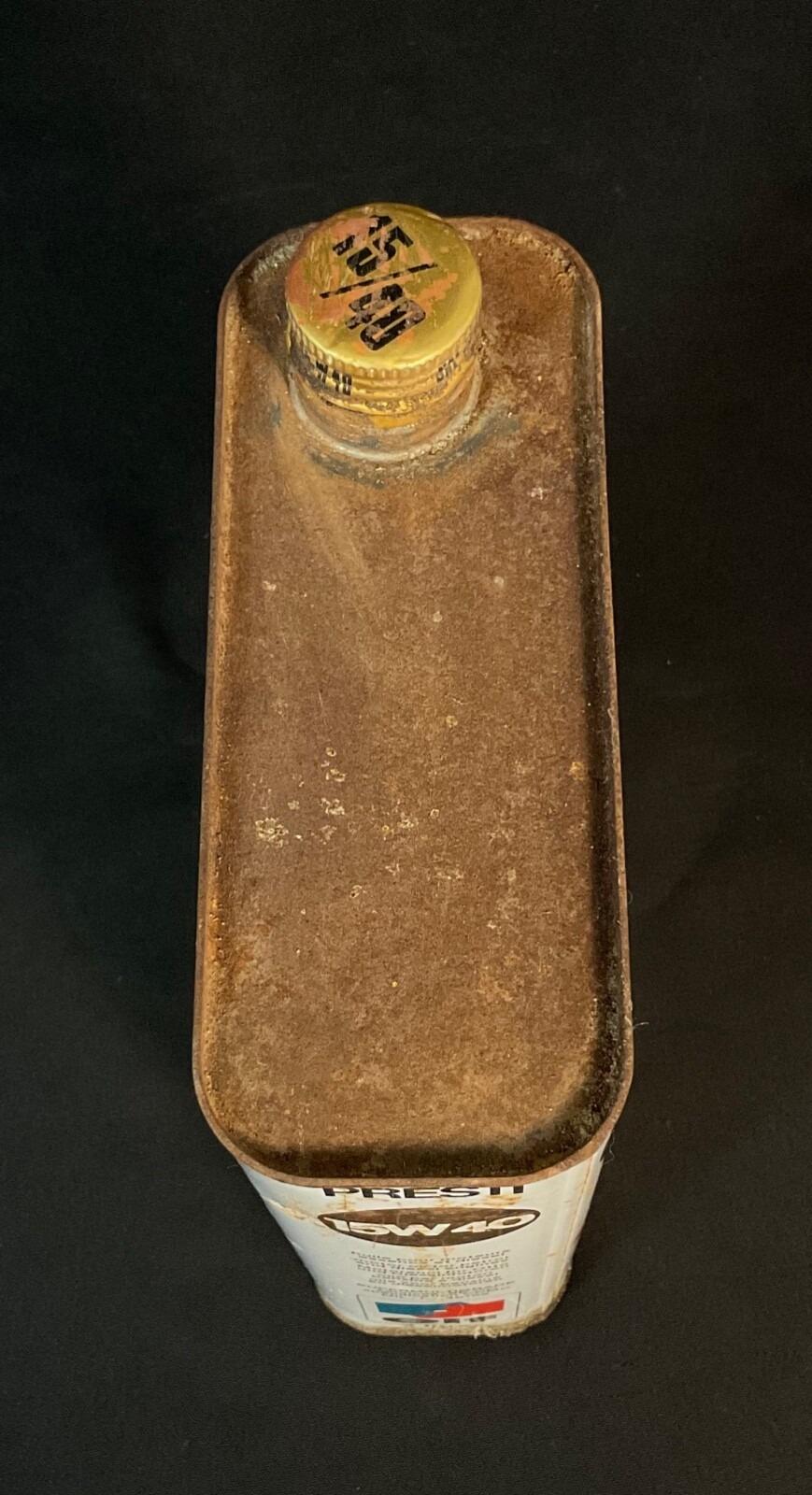 Vintage French ELF 15W40 Oil Can, 1970s - 2Y601 For Sale 3