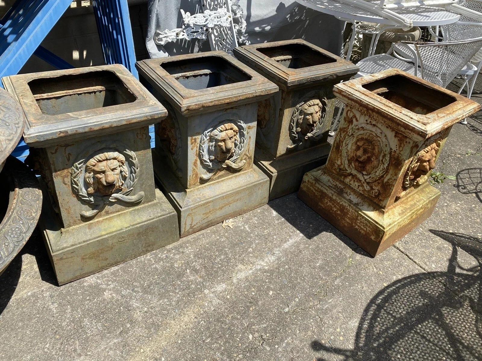 Vintage French Empire Large Cast Iron 42