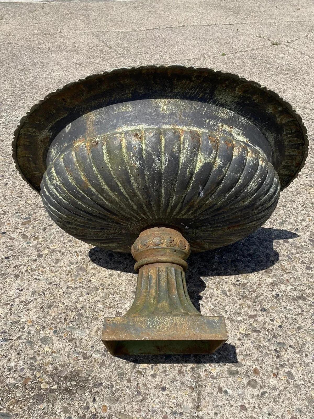 Neoclassical Vintage French Empire Large Cast Iron 42