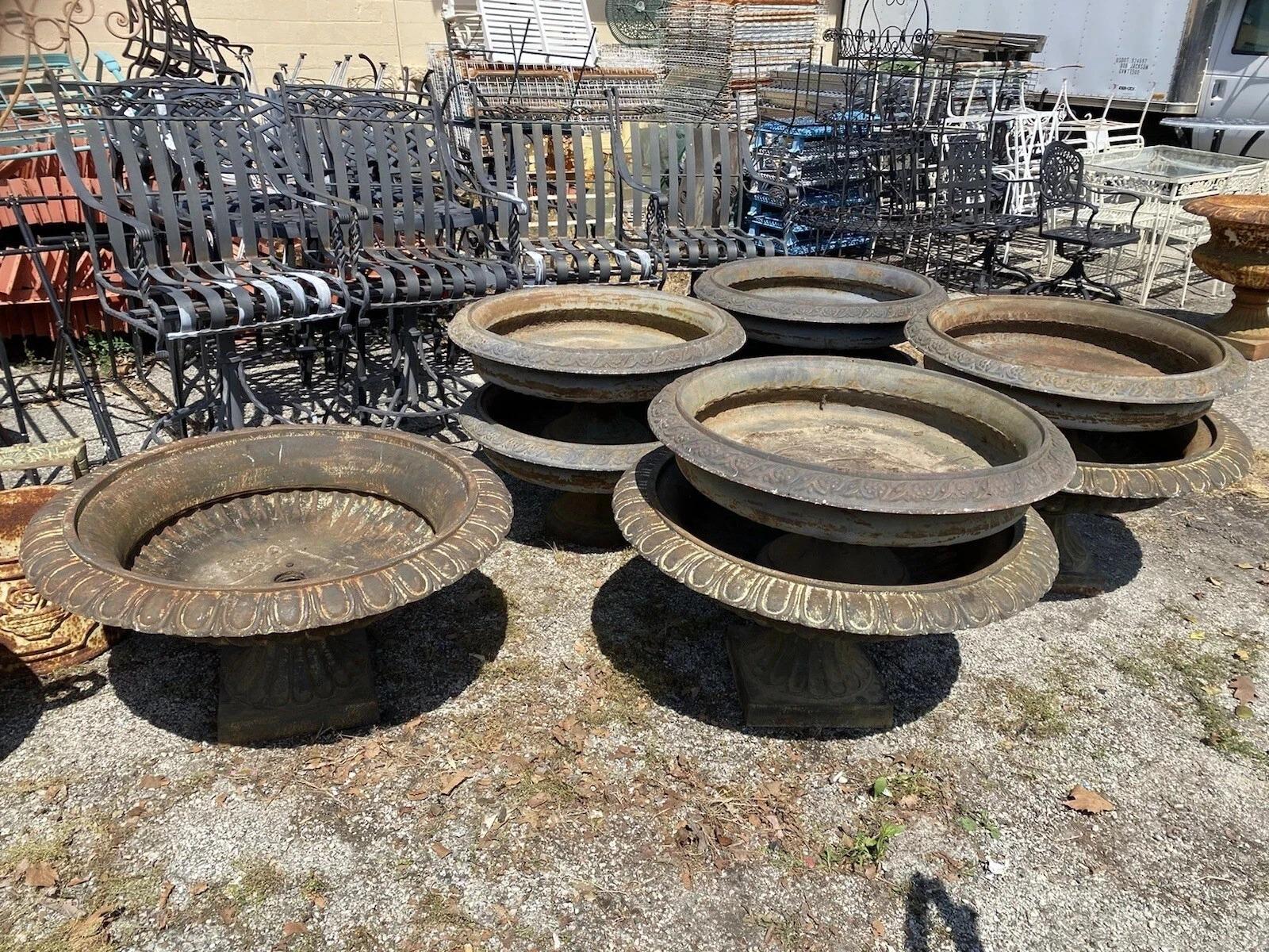 Vintage French Empire Large Cast Iron 42