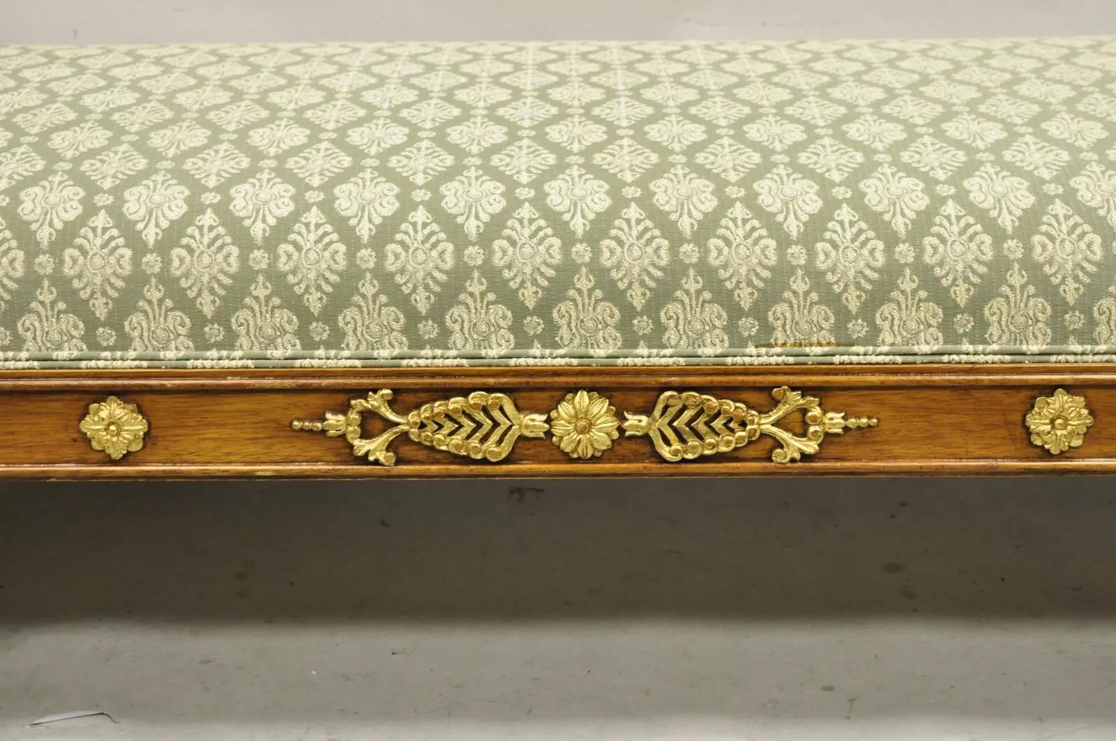 Vintage French Empire Neoclassical Style Recamier Daybed Chaise Lounge Sofa 3