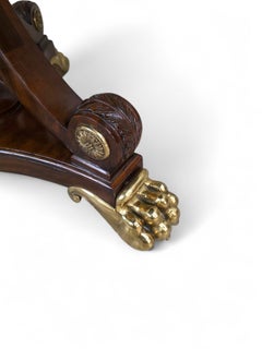 Vintage French Empire Regency Style Library/Hall Table by Maitland Smith