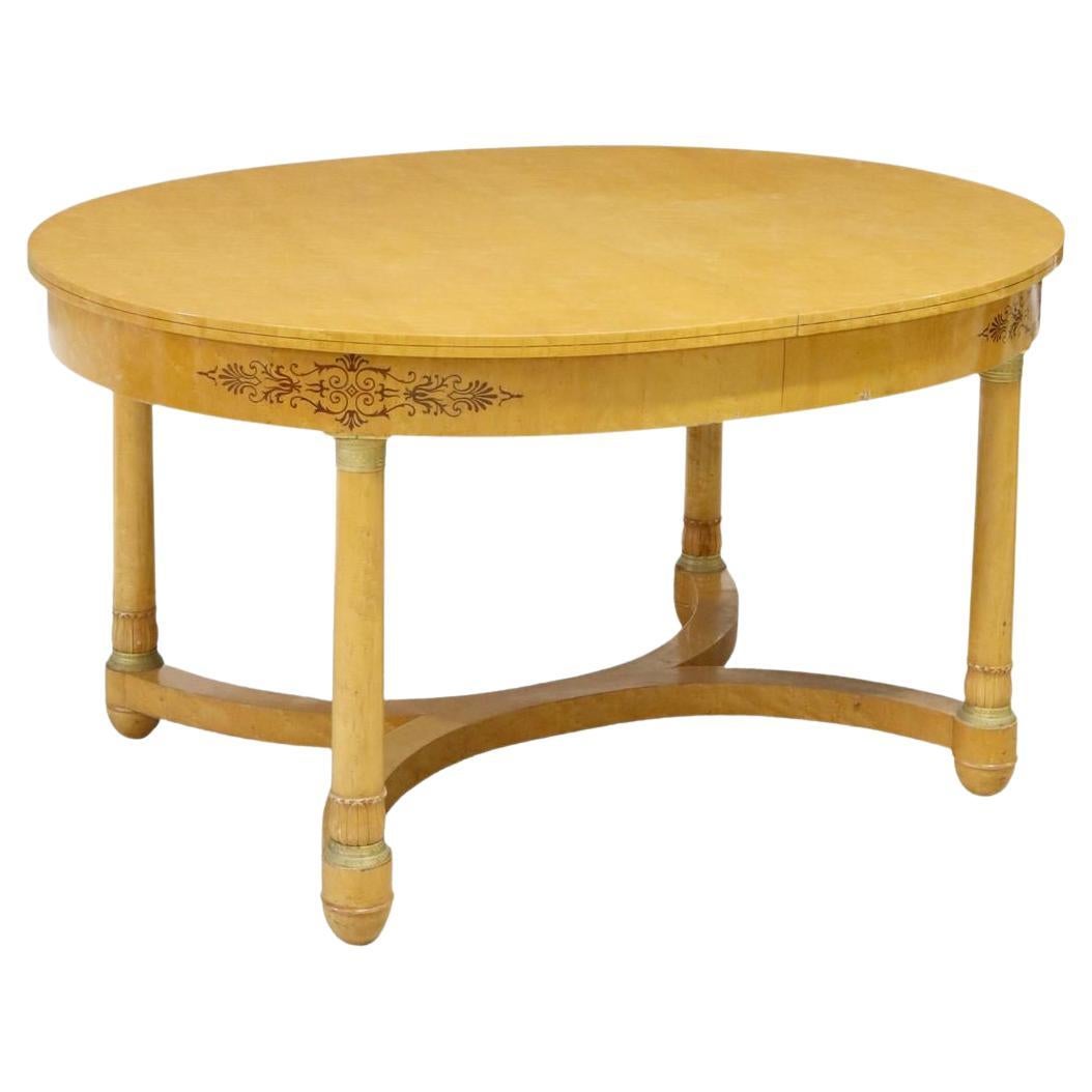 Vintage French Empire Style Extension Dining Table For Sale