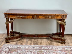 Vintage French Empire Style Partners Desk by Maitland Smith