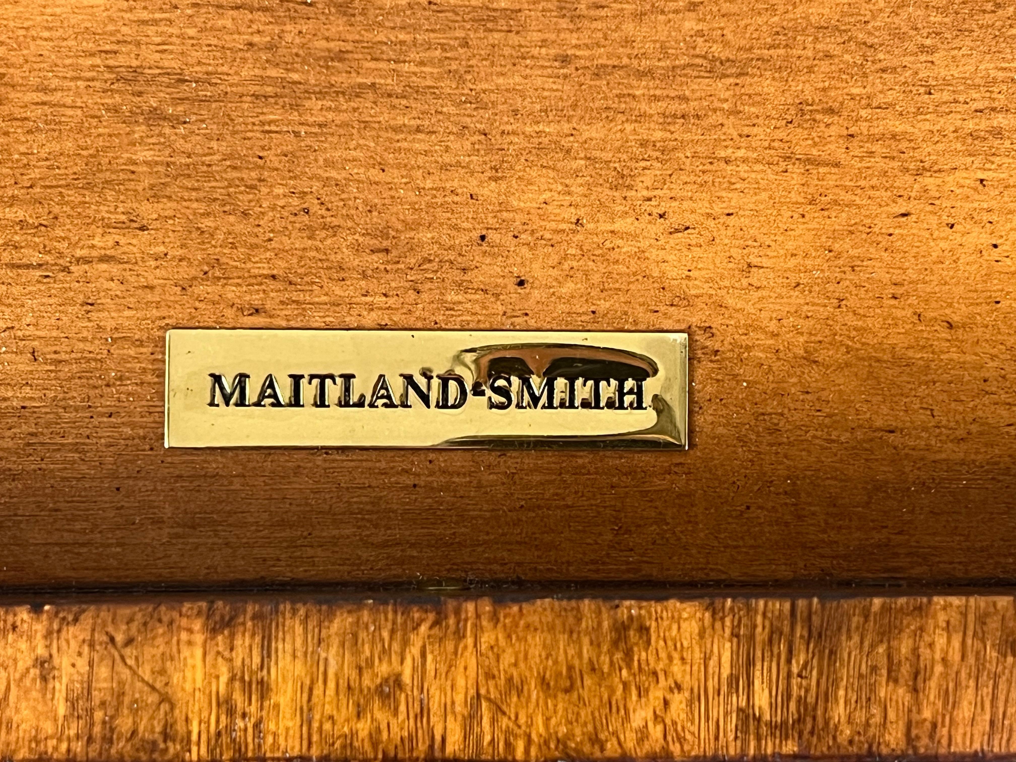 Vintage Französisch Empire Stil Partner Schreibtisch von Maitland Smith im Zustand „Gut“ im Angebot in Westfield, MA