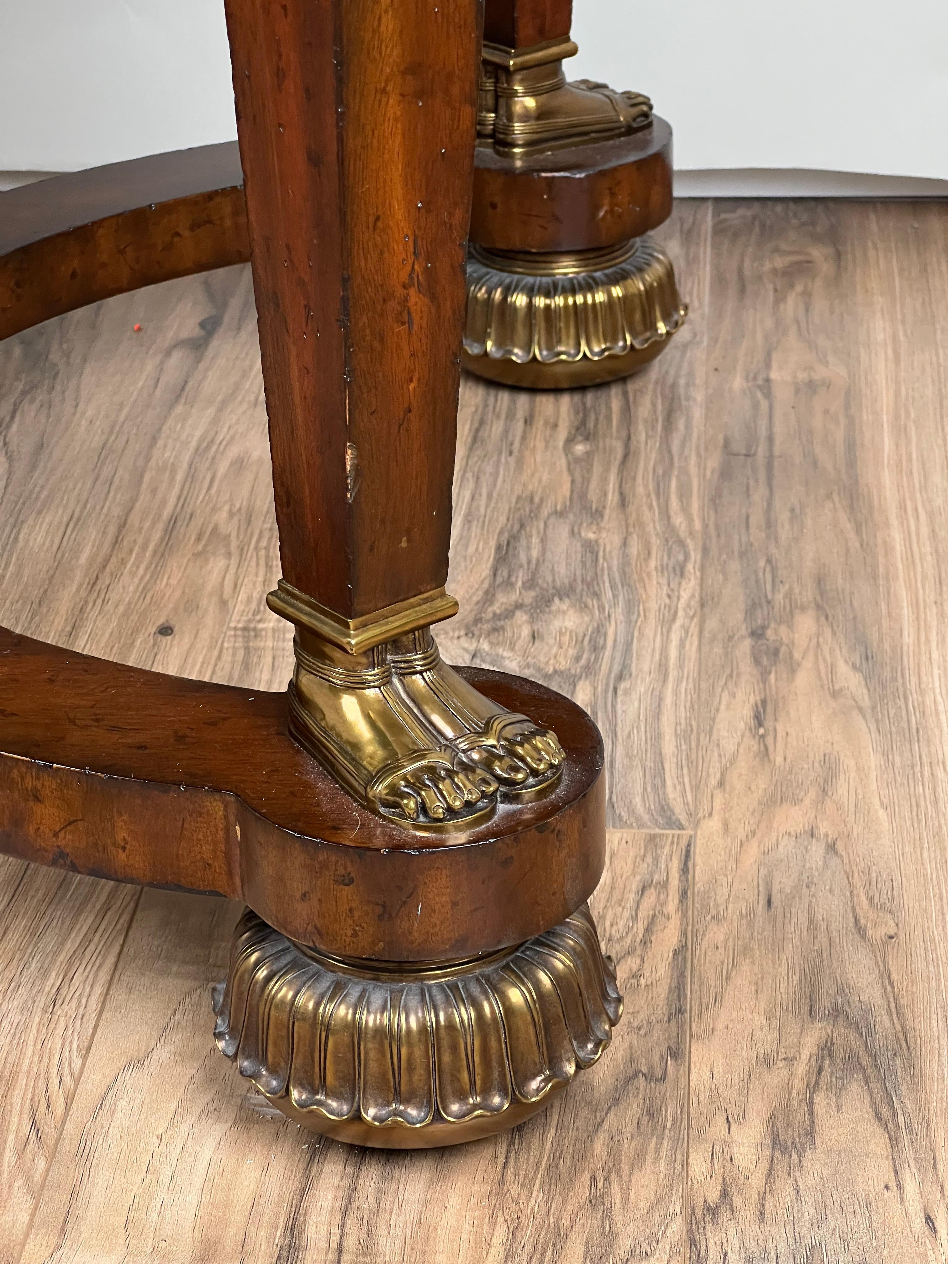Vintage Französisch Empire Stil Partner Schreibtisch von Maitland Smith im Angebot 2