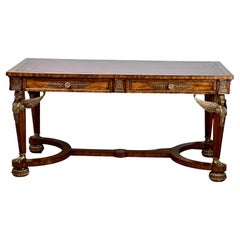 Vintage French Empire Style Partners Desk by Maitland Smith