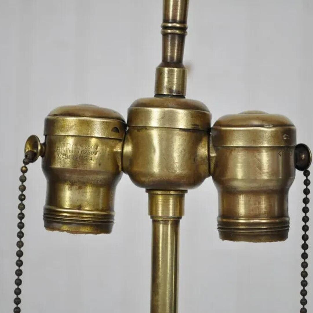 Französische Boudoir-Schminktischlampe im Empire-Stil aus Bronze in Urnenform, Vintage im Angebot 1
