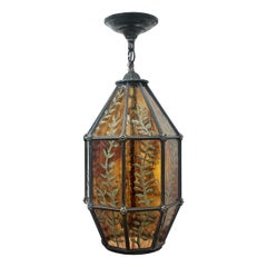 Farol francés esmaltado vintage