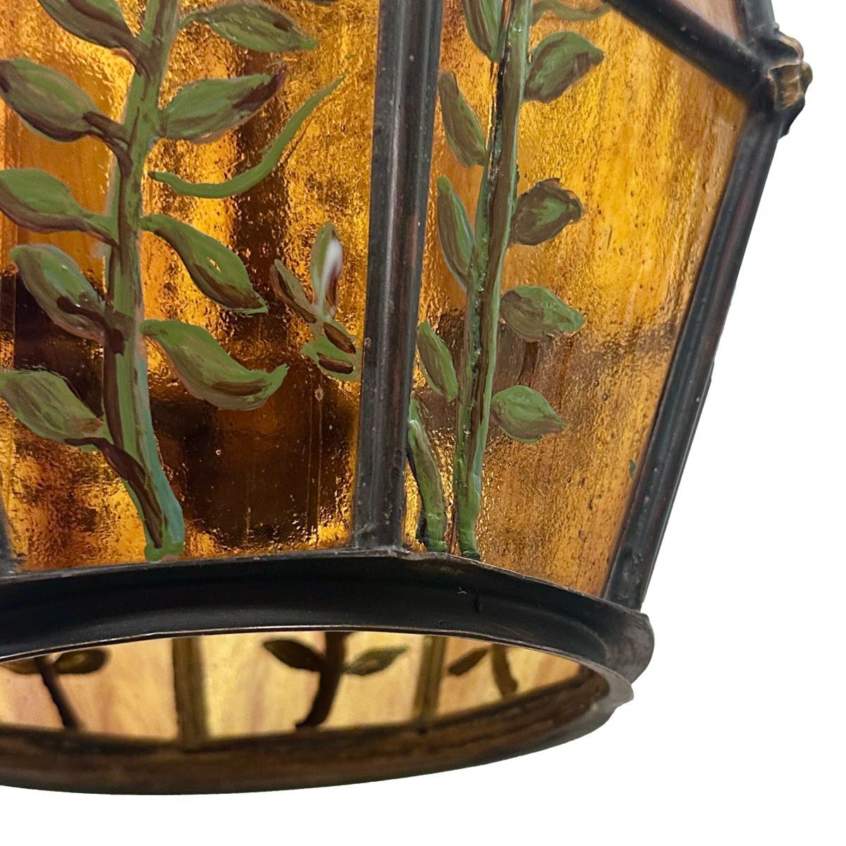 Milieu du XXe siècle Lanterne émaillée française vintage en vente