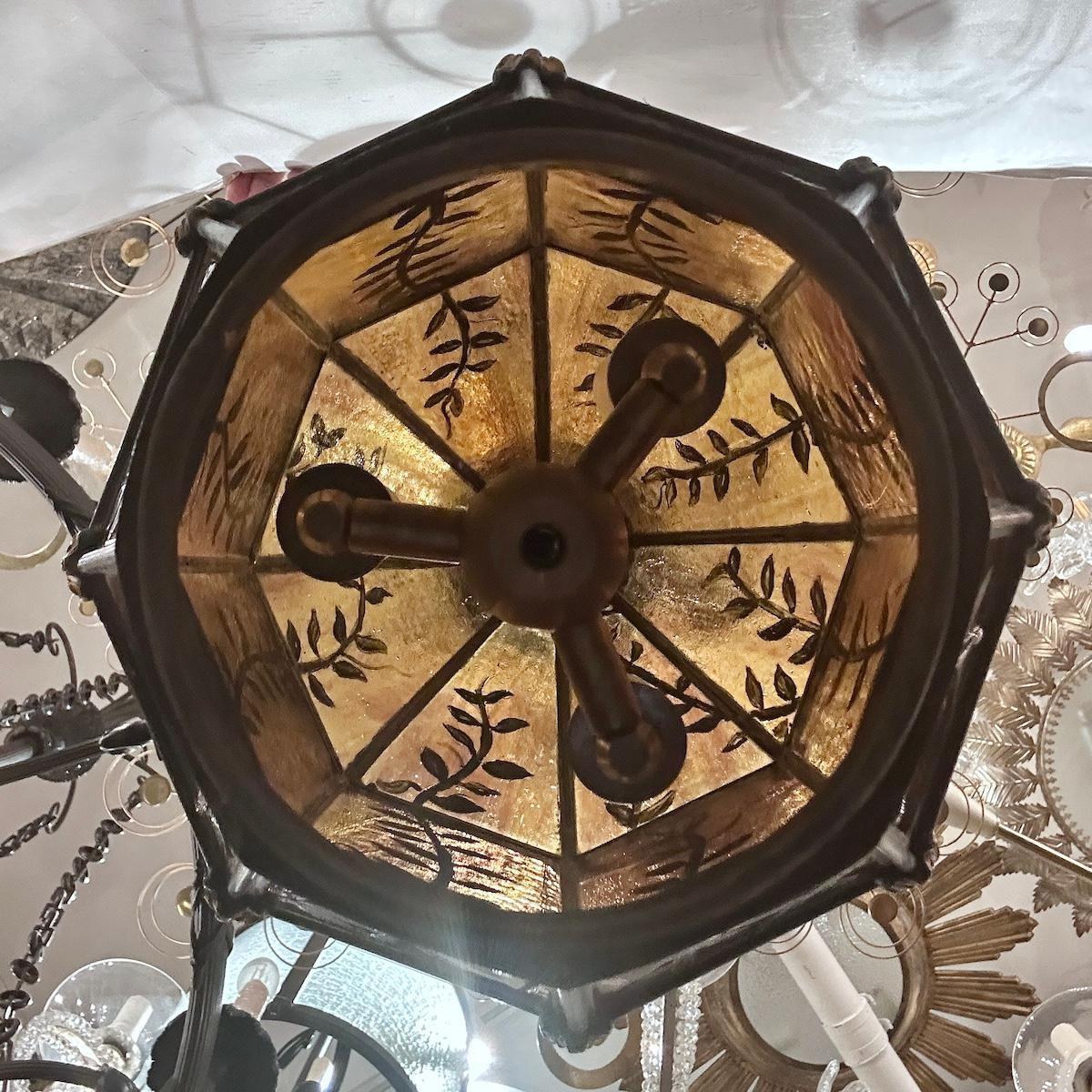 Lanterne émaillée française vintage en vente 1