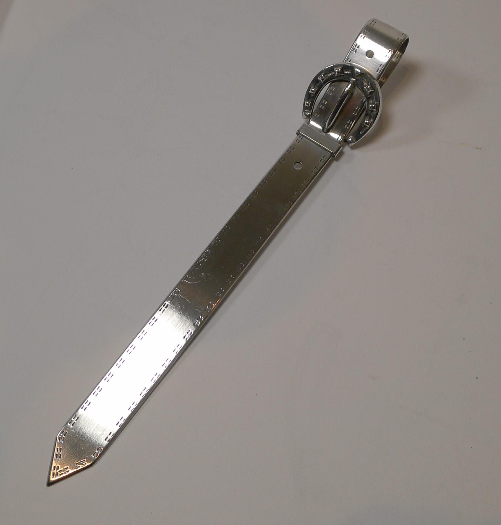 Mid-Century Modern Vintage French Equestrian Letter Opener, Christian Dior, c.1970's For Sale