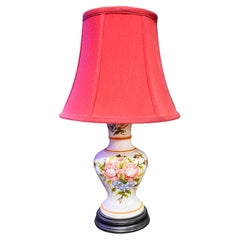 Vintage French Faience Table Lamp