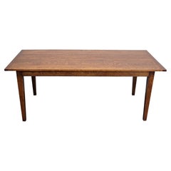 Vintage French Farmhouse Oak Dining Table, 1950s