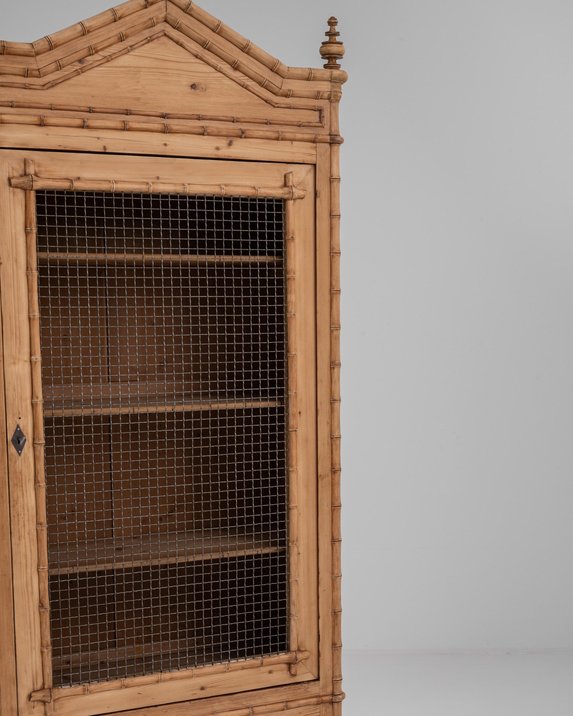 Vintage French Faux Bamboo Cabinet 3