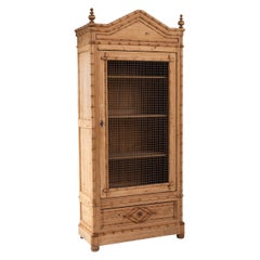 Meuble de rangement français vintage en faux bambou