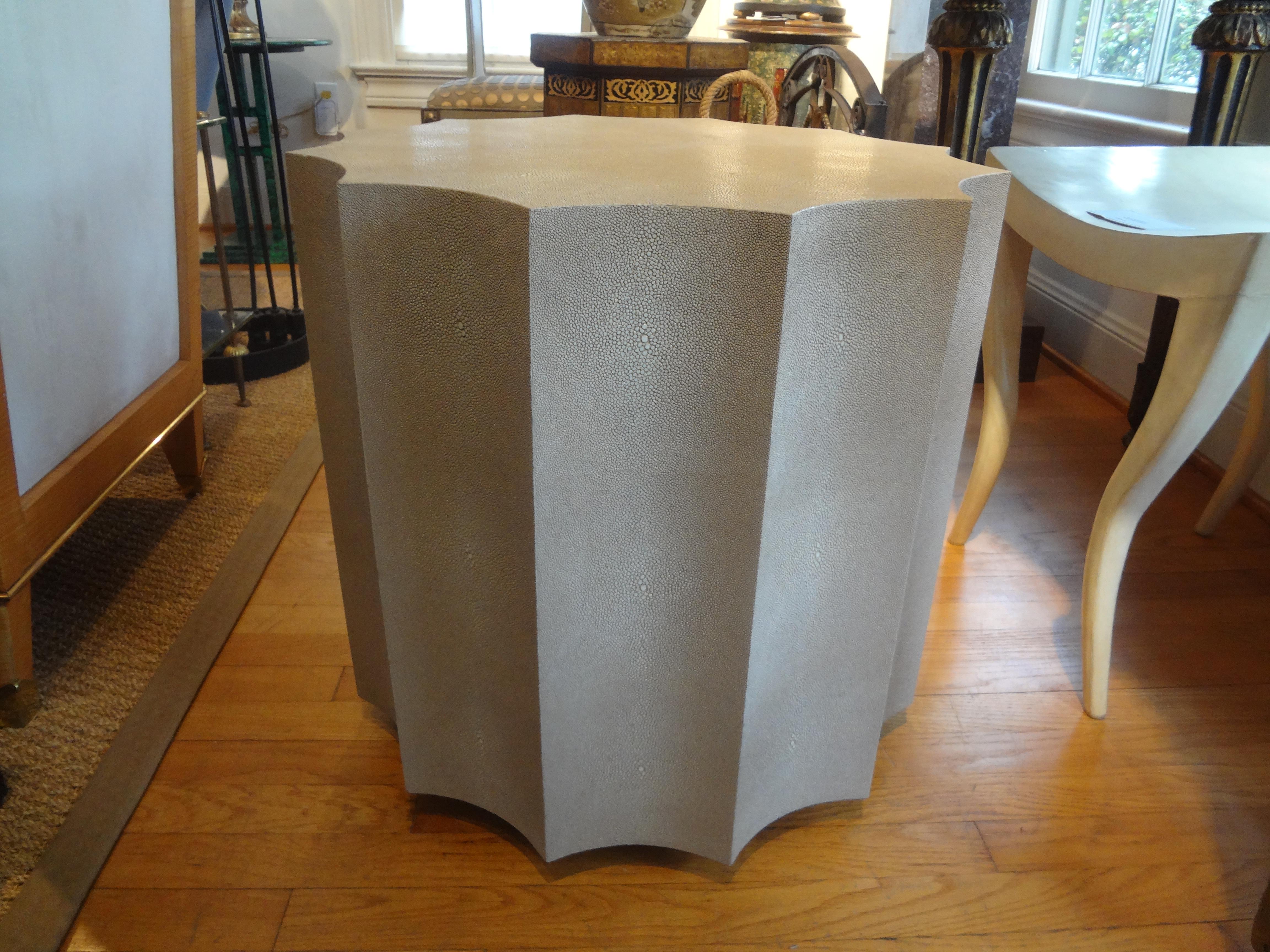 Late 20th Century Vintage French Faux Stingray Table For Sale