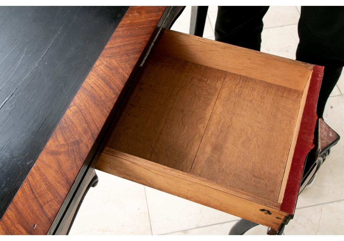 Französischer Vintage-Spieltisch aus gemasertem Holz für die Restaurierung im Angebot 12
