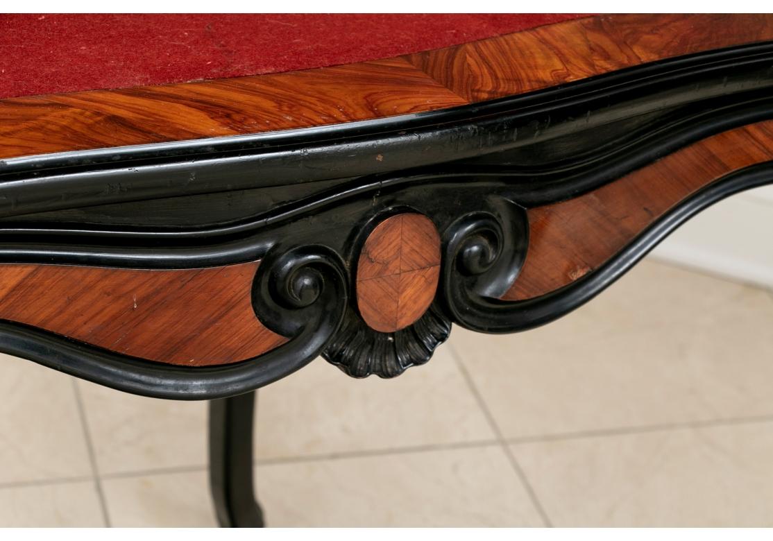 Französischer Vintage-Spieltisch aus gemasertem Holz für die Restaurierung (Napoleon III.) im Angebot