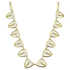 Vintage French Filigree Necklace