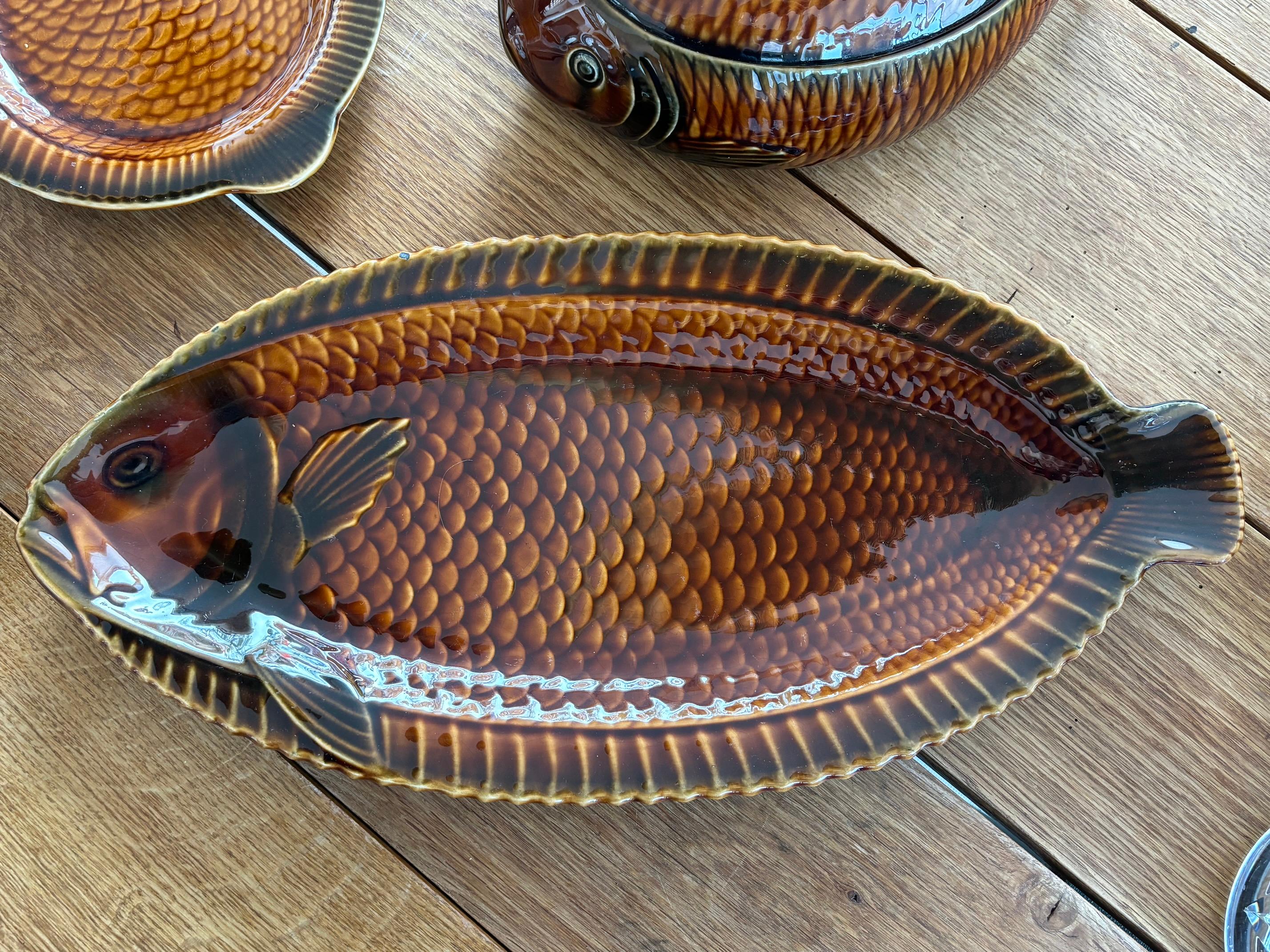Set de ragoût de poisson français vintage Bon état - En vente à CANNES, FR