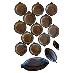 Set de ragoût de poisson français vintage