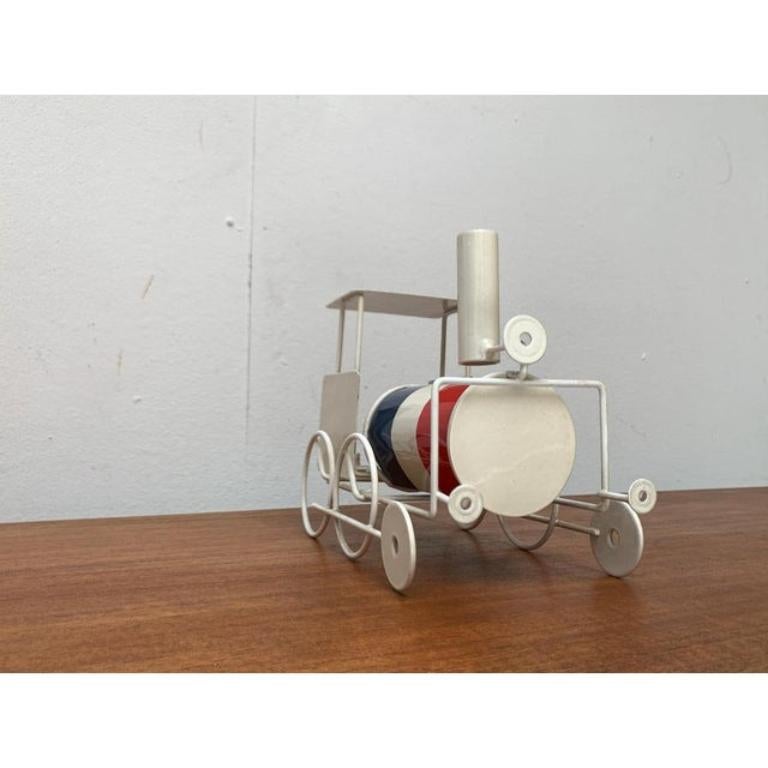 Vintage French Flag Tin Locomotive Figurine For Sale 6