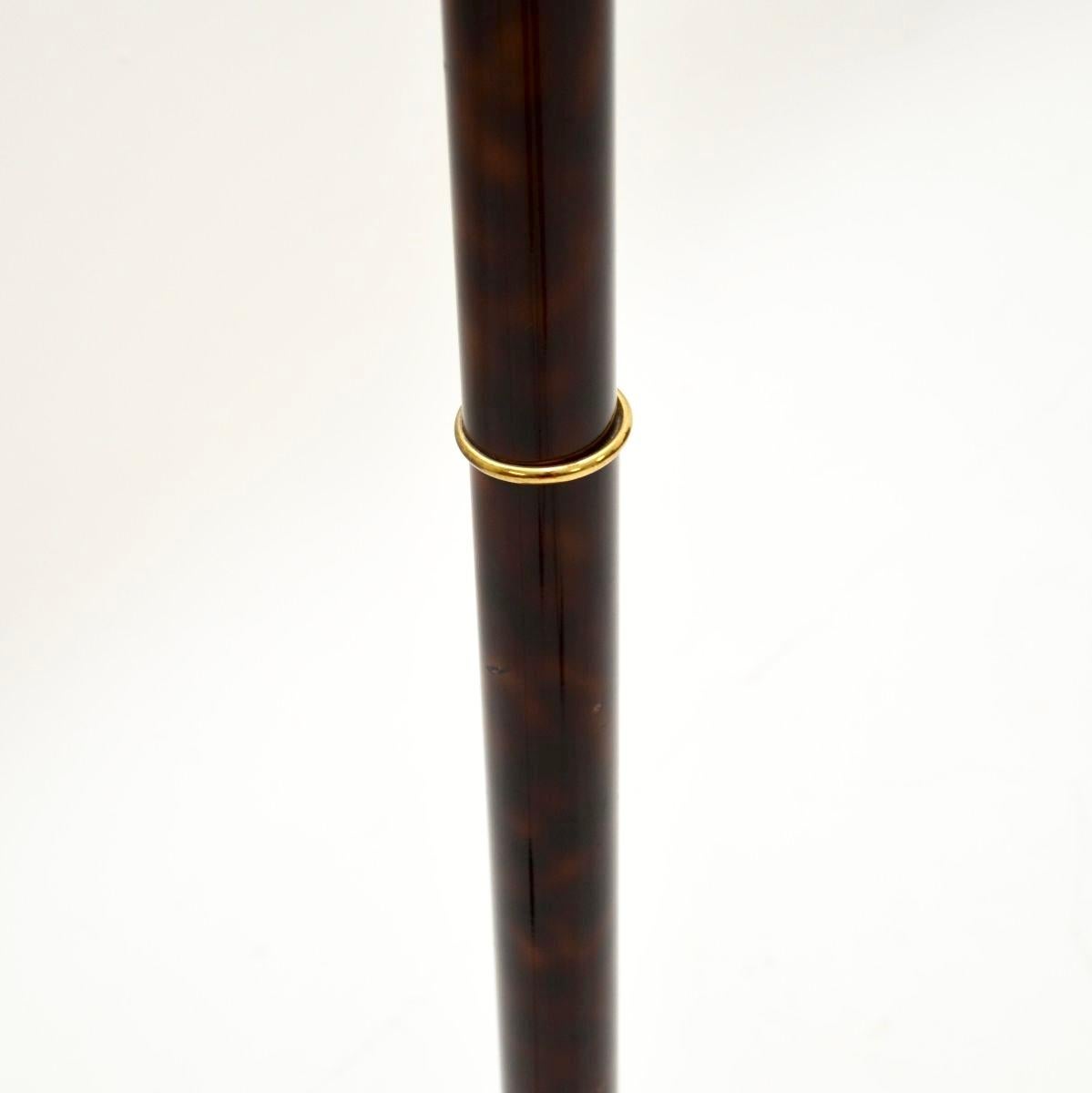 Lacquered Vintage French Floor Lamp by Le Dauphin For Sale