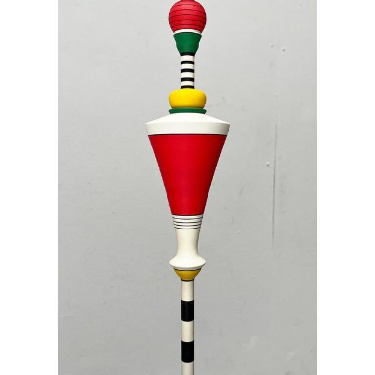 Lámpara de pie francesa vintage de Olivier Villatte, años 80 en venta 5