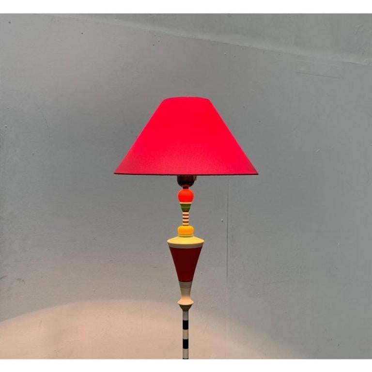 Lámpara de pie francesa vintage de Olivier Villatte, años 80 siglo XX en venta