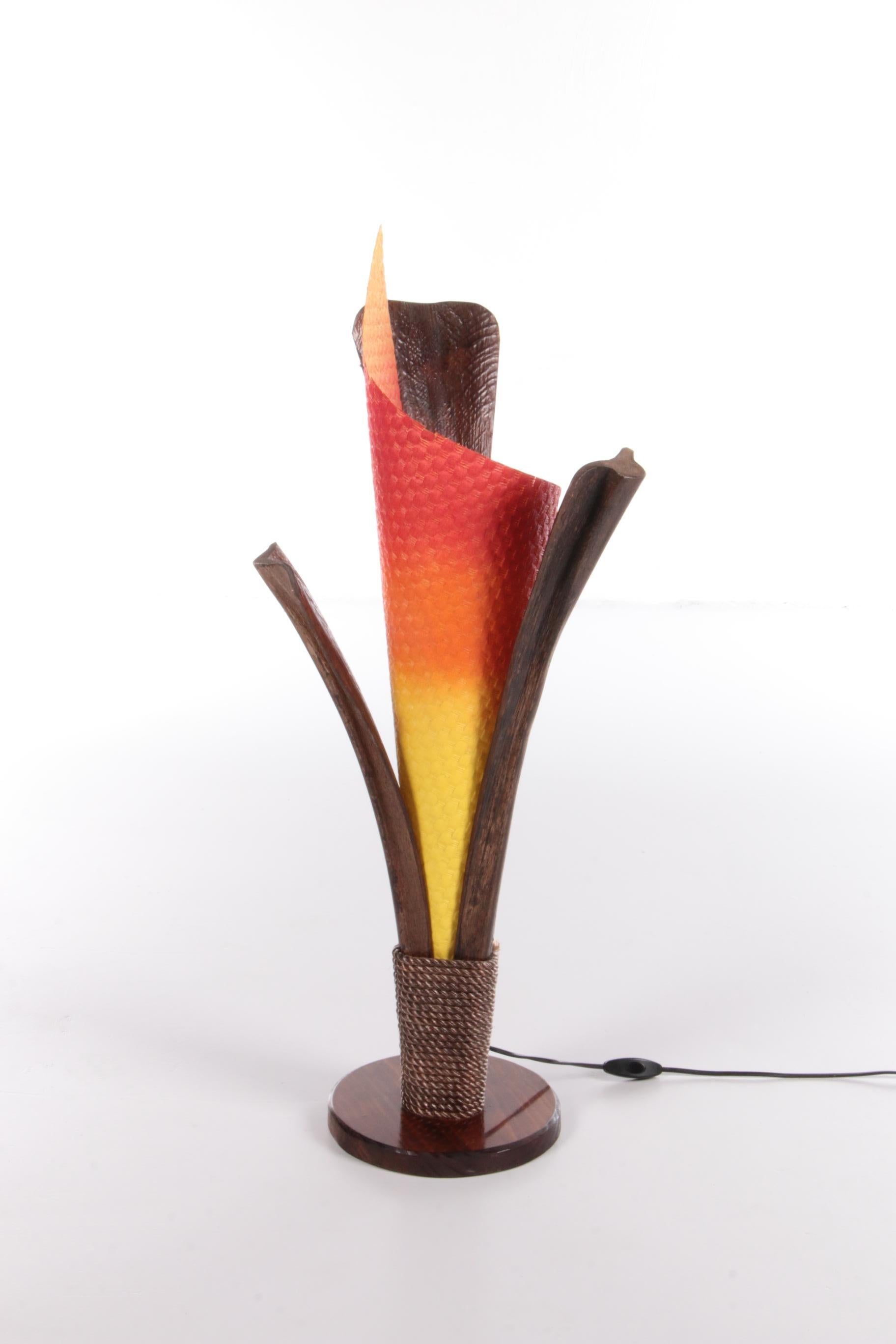 Bohème Lampadaire français vintage Flame, années 1980 en vente