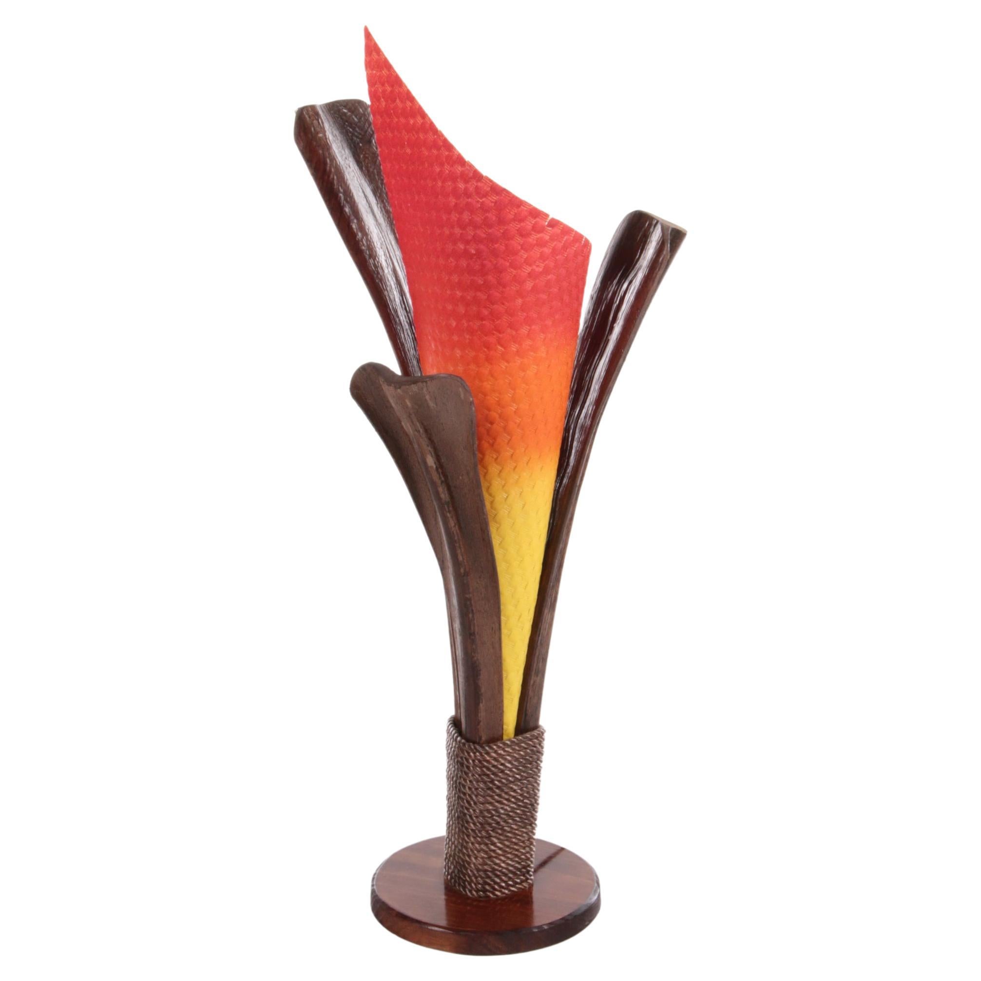 Vintage French Floor Lamp Model Flame, 1980s