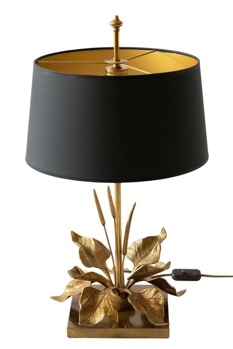 Vintage French Floral Design Table Lamp at 1stDibs