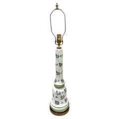 Vintage French Floral Lamp
