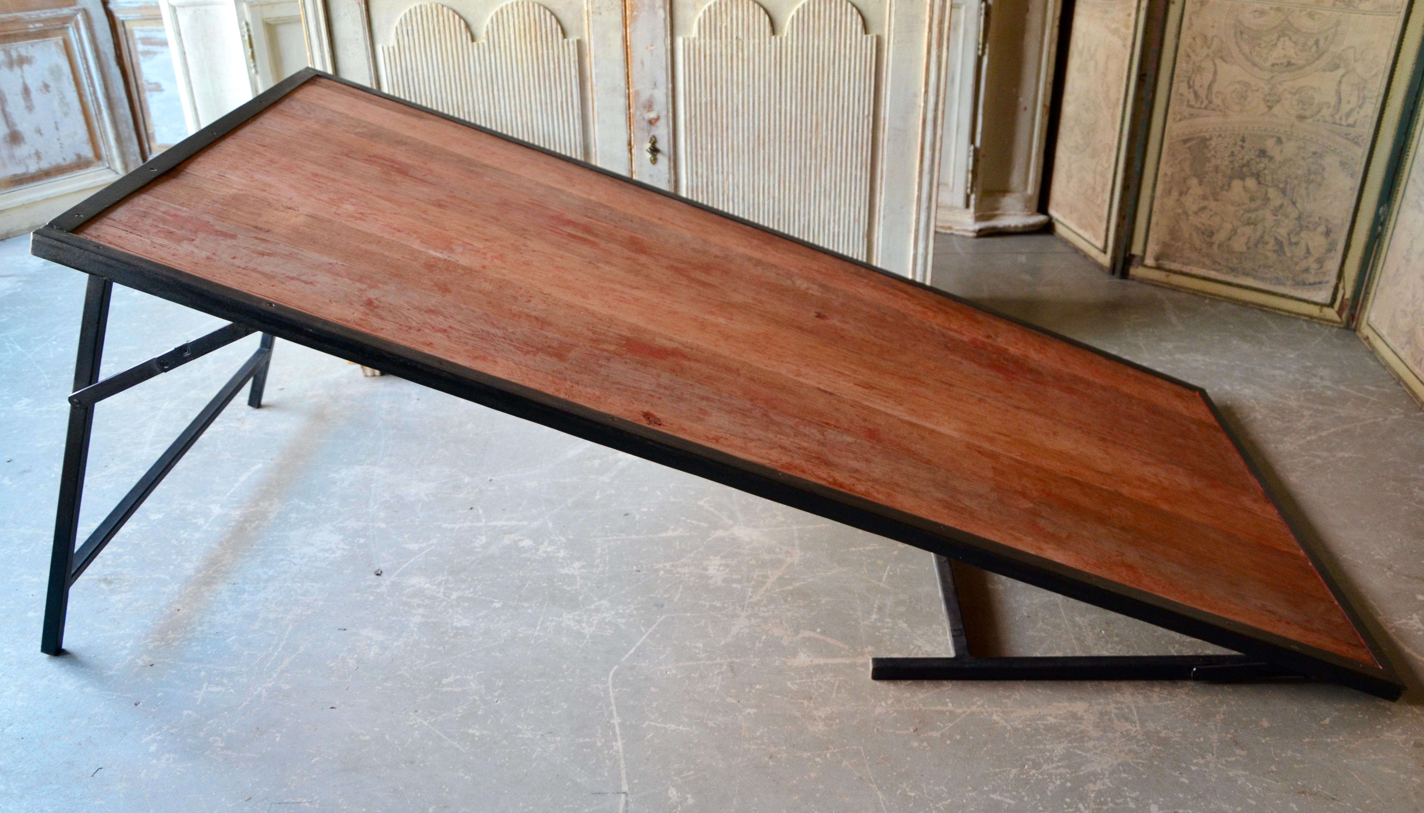 20th Century Vintage French Folding Table For Sale