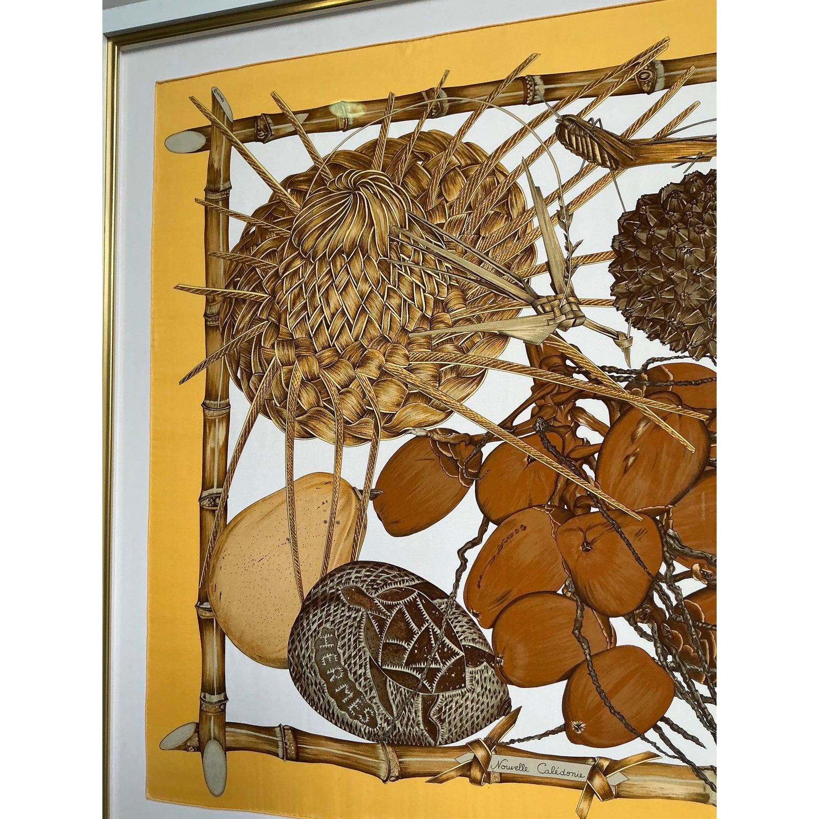 Americano Sciarpa di seta francese d'epoca Hermes 