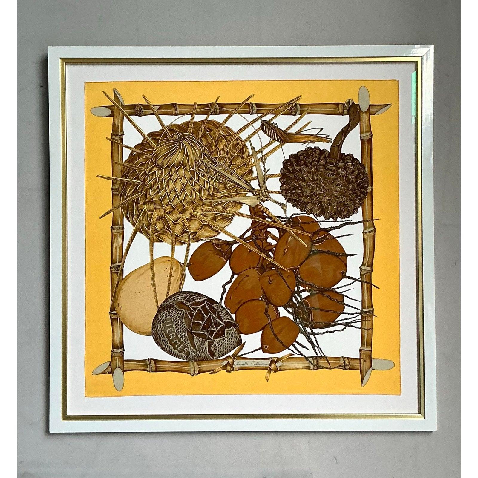 XX secolo Sciarpa di seta francese d'epoca Hermes 