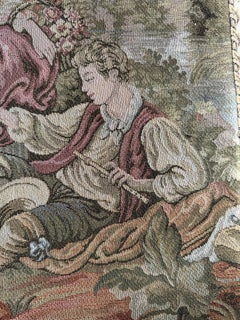 Vintage French Francois Boucher Tapestry Wall Hanging, Crafted in the 1970s